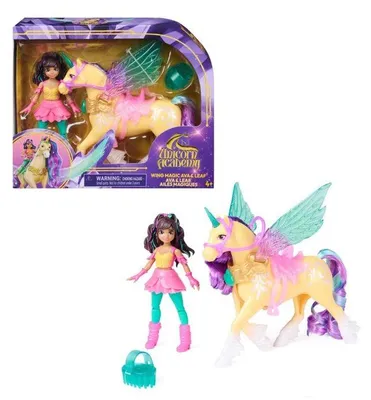 Imagen del producto de Muñeca Ava y Unicornio Leaf, Alas Mágicas - Academia de Unicornios - Spin Master - A partir de 4 años