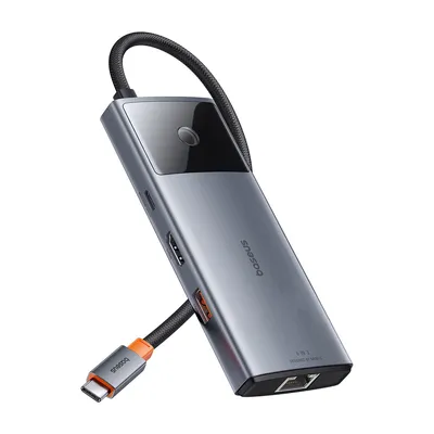 Image de Baseus 6-en-1 Power Delivery USB-C HUB Noir