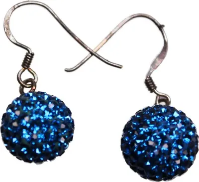 Produktbild von Hängeohrringe in Glitzerblau