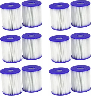Produktbild von Summer Waves Pool Ersatz Filterpatrone Filterkartusche Größe 1 im 12er Pack