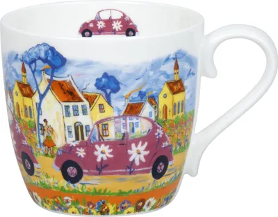 Produktbild von KÖNITZ 1120572993 Becher City Girl by Portchie 425 ml aus Bone China Porzellan