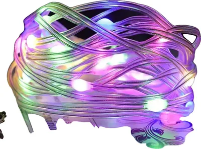 Obrázek produktu pro LED světelná řetěz, vodotěsná, více režimů, RGB světlo, EU zástrčka-c, 50m500LED-a