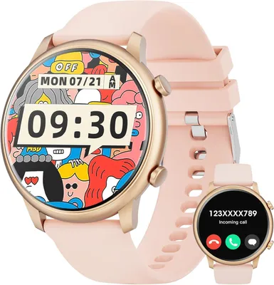 Produktbild von Hwagol Womens Smart Watch Fitness Uhr mit Puls Schlafmonitor Sportmodi Pedometer DIY Zifferblatt kompatibel Android iOS