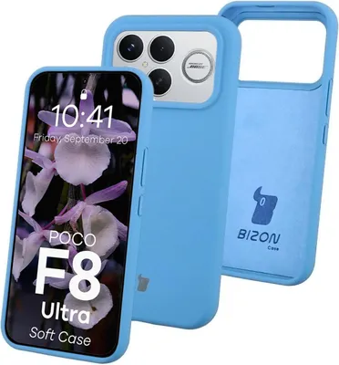 Produktbild von Silikon Handyhülle für Xiaomi POCO F8 Ultra, Bizon Soft Case, Blau