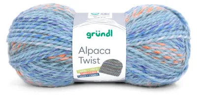 Produktbild von Gründl Wolle Alpaca Twist 100 g blau-orange