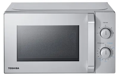 Produktbild von Toshiba Solo-Mikrowelle 20L MW2-MM20PE(SL), Freistehende Mikrowelle, 700W, 5 Leistungsstufen mit praktischer Auftaufunktion, LED-Beleuchtung im Innenraum, Silber