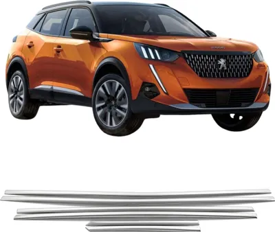 Obrázek produktu pro Lišty bočních oken, nerezová ocel, chrom, Peugeot 2008 od 2020