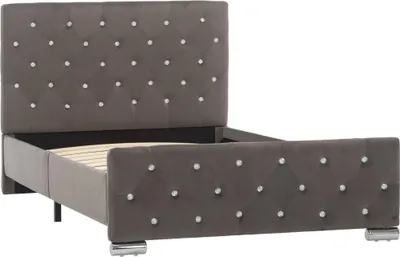 Obrázek produktu pro vidaXL Postel Grey Velvet 100x200 cm