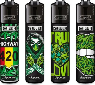 Produktbild von Clipper Reibrad Feuerzeuge 420 Mix #1, 4 Stück
