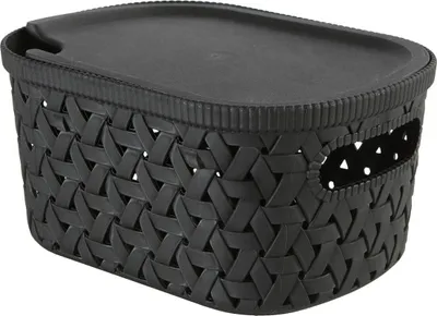 Zdjęcie produktu dla Kosz "tressy" wykonany z czarnego plastiku 2.3l - 5 five simply smart