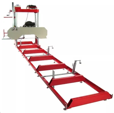 Produktbild von Blockbandsäge 810 mit 6,15 m Rollbahn Sägewerk 21 PS Bandsäge 670ccm 56485+56487