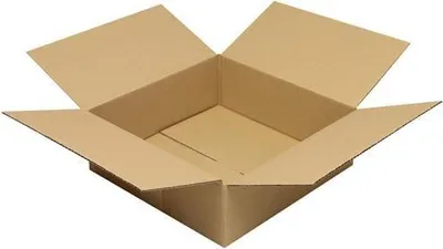 Produktbild von Faltkarton 1-wellig Höhenrillung Maße300x300x100mm Qualität1.20 B braun TRANSPAK