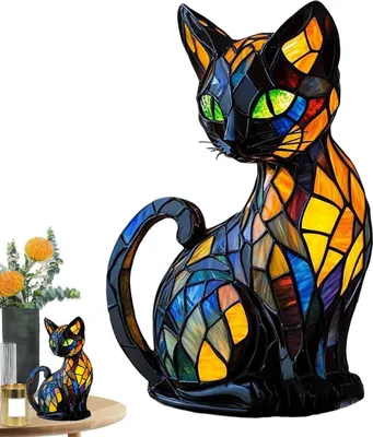 Produktbild von Deko lampe,Nachtlicht katze, USB-Anschlusskabel, geeignet als Geschenk für Katzenliebhaber
