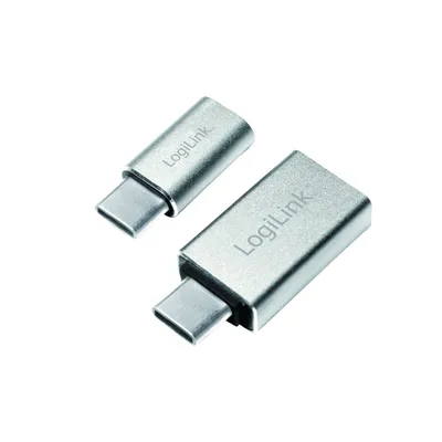 Produktbild von Logilink Adapter 2stk. USB-A/Type-C  Micro-USB/Type-C