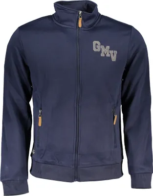 Produktbild von GIAN MARCO VENTURI HERREN-SWEATSHIRT MIT BLAUEM ZIP : Farbe - Blau, Größe - L Größe: L Farbe: Blau
