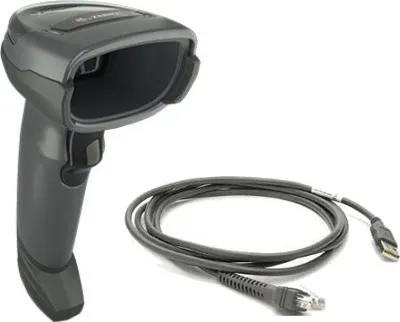 Produktbild von Zebra DS4608, 2D, HD, USB, RS232, Kit (USB), schwarz