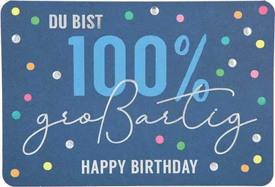 Produktbild von Depesche Klappkarten Kunterbunt : Du bist 100% großartig Happy... Klappkarten Kunterbunt Sortierung: Du bist 100% großartig Happy...