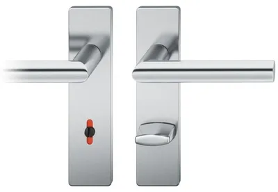 Produktbild von FSB 1076 Kurzschild Edelstahl (Lochung: WC, Ausführung: Drücker/Drücker) Lochung: WC Ausführung: Drücker/Drücker