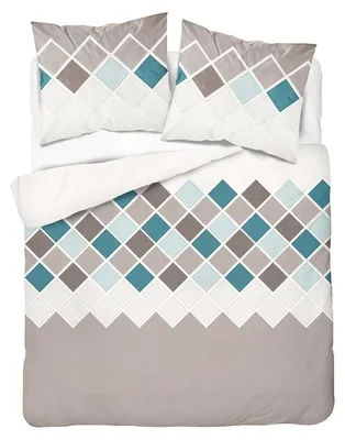 Obrázek produktu pro Ložní prádlo, flanelové ložní prádlo, teplé, vhodné na zimu, rozměr 200x220, barva béžová-modrá, model 6036a, Obrázek vytvořený pomocí AI