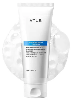 Produktbild von Anua 8 Hyaluronic Acid Hydrating Gentle Foaming Cleanser 150 ml – Sanfter Reinigungsschaum mit Hyaluronsäure, Panthenol & Zink