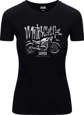 Immagine prodotto di Diarbo T-shirt da donna con stampa amante moto amante moto nero taglia M