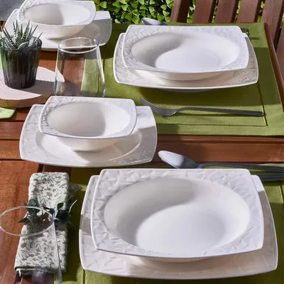 Produktbild von GÜRAL Vivente Tafelservice, 24-tlg., 6 Personen, Porzellan, Elegant
