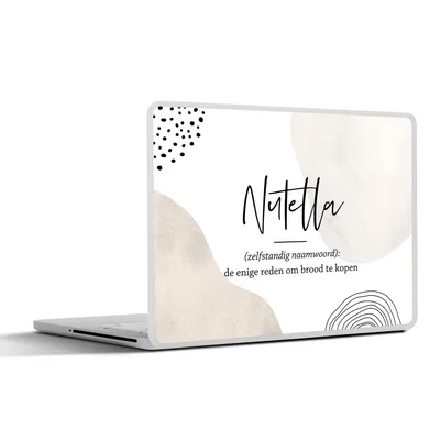 Produktbild von MuchoWow® Laptop Aufkleber Sticker Cover Nutella - Sprichwörter - Zitate - Nutella Definition - Wörterbuch 30x21 cm - Sticker für Laptop - Selbstklebend