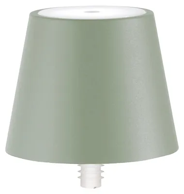 Image de Lampe Led Poldina Stopper Zafferano Rechargeable Et Portable Couleur Sauge Avec Batterie Jusqu'À 12 Heures