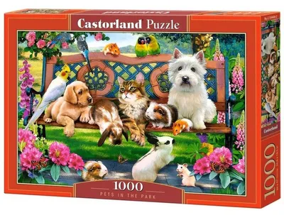Obrázek produktu pro Castorland Pets in the Park 1000 pcs, 1000 kusů, Zvířata, 9 rok/roky