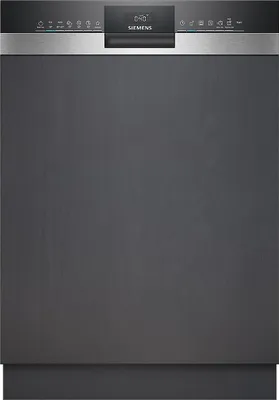 Produktbild von Siemens iQ300 SN53HS10UE, Halb integriert, Standardgröße (60 cm), Schwarz, Edelstahl, Schwarz, Tasten, höher