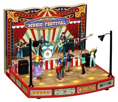 Productafbeelding van Big top holiday music festival, incl. adaptor 74254, 550 ma (white) ornament LEMAX