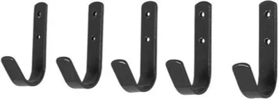 Produktbild von Stubbs Allzweck Haken Set (5 Stück/Packung) BZ1067 (Einheitsgröße) (Schwarz)