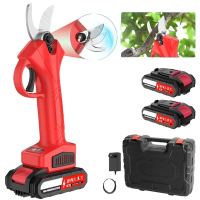 Obrázok produktu pre Elektrické nožnice na živé ploty, bezuhlíkový motor, ergonomická rukoväť, s 2 batériami