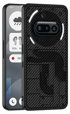 Produktbild von Für Nothing Phone 3a GKK Skin Feel Design Kunstleder / TPU Schutz Hülle Carbon