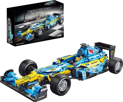 Produktbild von Bausteine 5008 Blau Statische Version Sportwagen Modell 1:8 MOC Klemmbausteine 1698 Teile