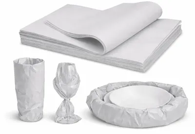 Imagen del producto de Papel gris para embalaje, 200 hojas, 50 x 35 cm, 60 g/m², material de embalaje para mudanzas