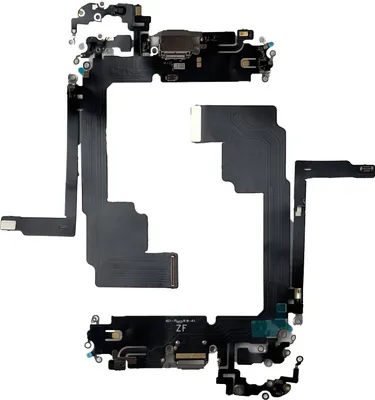 Immagine prodotto di Per Apple iPhone 15 Pro Max Porta di ricarica Dock Connettore Parte di ricambio Grigio