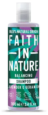 Image de Shampoing nourrissant pour cheveux normaux et secs. Lavande. (Shampoing nourrissant) - Volume : 100 ml
