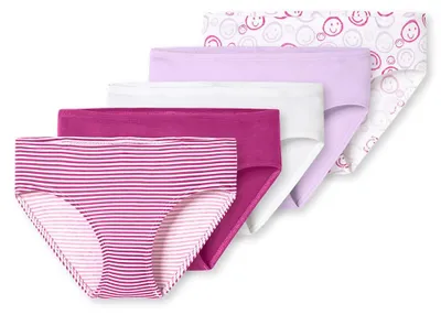 Produktbild von Schiesser Mädchen 5 Pack Slips - 95/5 Baumwolle - Größe 92 bis 140