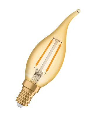 Produktbild von OSRAM LED-Lampen, Vintage-Edition, 12 Watts Ersatz, E14, B-shape, 2400 Kelvin, Warm Comfort Light, Klares Glas, single Pack