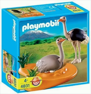 Image de PLAYMOBIL 4831 Couple d'autruches avec nid