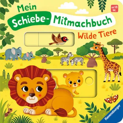 Produktbild von Mein Schiebe-Mitmachbuch - Wilde Tiere
