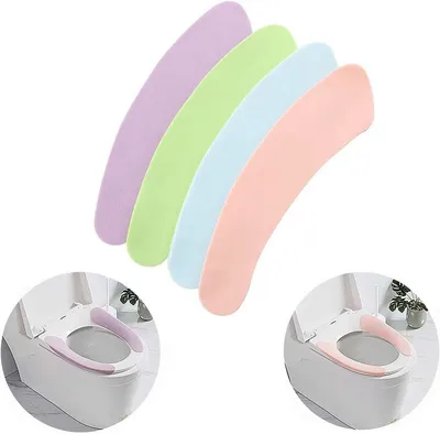 Produktbild von WC-Sitzbezüge, 8 Paar, waschbar und wiederverwendbar, geeignet für den Winter, dick und selbstklebend