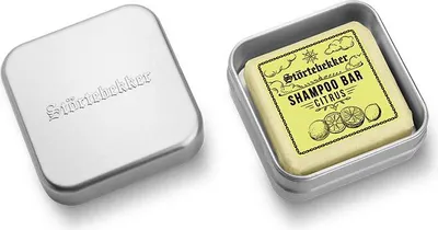 Produktbild von Störtebekker® Premium Festes Shampoo & Seifendose Set - Duftrichtung Citrus - Vegane, Handgefertigte Seife für reichhaltige Pflege - Haut & Haar