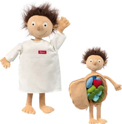 Produktbild von sigikid Lernpuppe Erwin der kleine Patient mehrfarbig 44cm, 38322