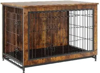 Productafbeelding van Famanu Hondenhok - Robuust ontwerp met twee deuren - 98x65x68 cm