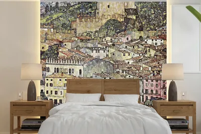 Obrázek produktu pro MuchoWow® Fototapety do obývacího pokoje nebo ložnice tapety vinylové motivy tapety Krajina - Gustav Klimt 240x240cm