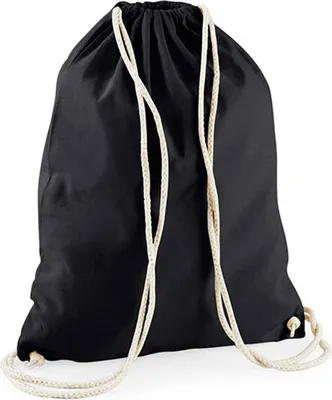 Produktbild von Westford Mill W910 | Recycled Baumwolle Gymsac 37 x 46 cm - Farbe: Black - Größe: One Size
