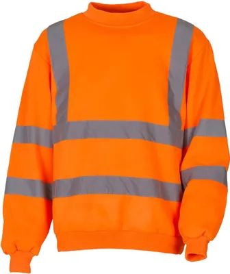 Immagine prodotto di YOKO HVJ510 | Felpa Fluo - Felpa di sicurezza HiVis - Colore: Arancione Fluo - Taglia: 2XL