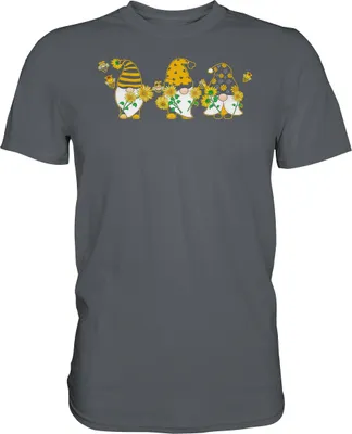 Produktbild von Gartenzwerge Sonnenblumen T-Shirt Garten Motiv Gärtner Geschenk – Dark Grey / S